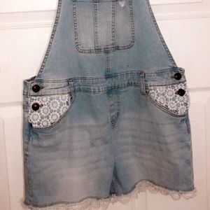 I am selling denim overalls!